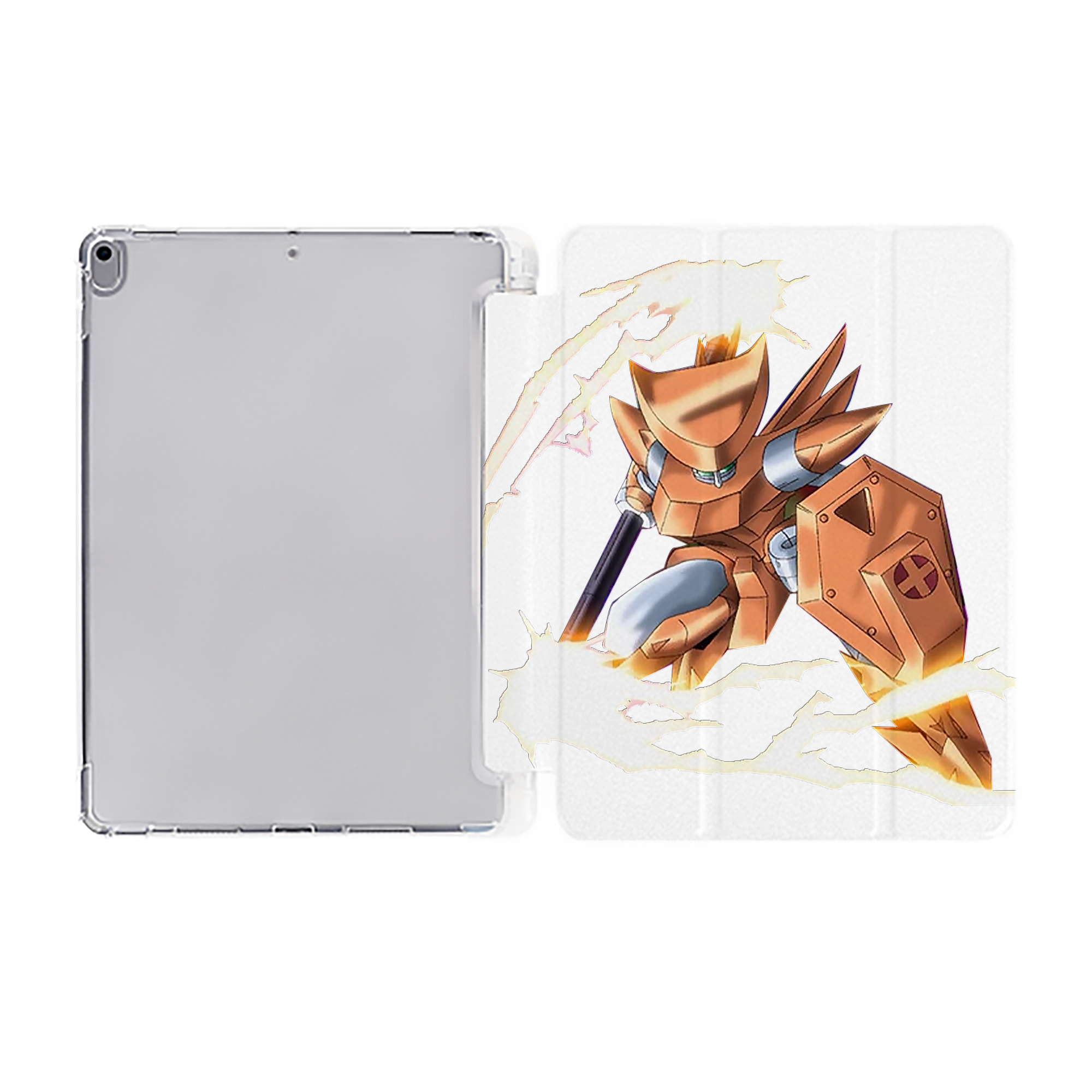 （画像用） 遊☆戯☆王 Yu-Gi-Oh! IPad ケース ペン収納付き 三つ折りスタンド PUレザー×シリコン 対応機種9.5/10.5/10.9インチ
